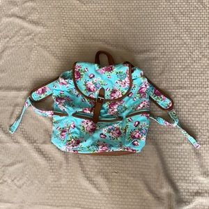 Candies floral mint green backpack